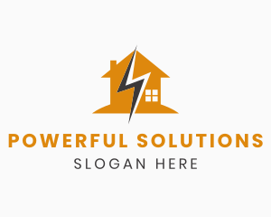 Lightning Energy House logo design