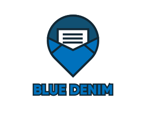 Blue Mail Navigation logo design