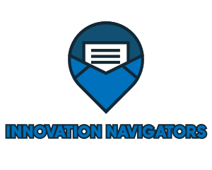 Blue Mail Navigation logo design