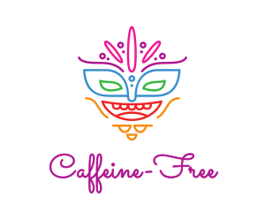 Colorful Mask Outline logo design