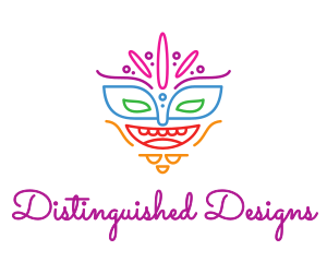 Colorful Mask Outline logo