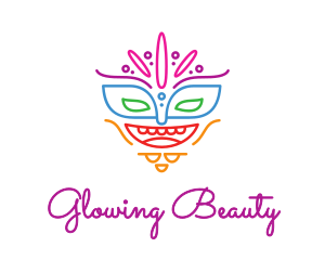Colorful Mask Outline logo