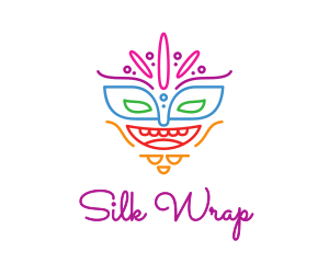 Colorful Mask Outline logo design