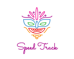 Colorful Mask Outline logo