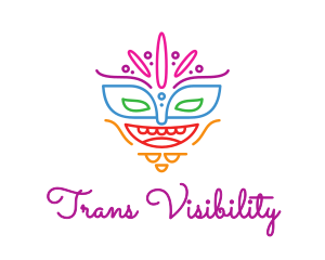 Colorful Mask Outline logo