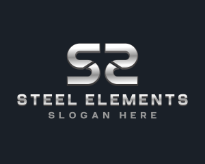 Metal Steel Letter S logo
