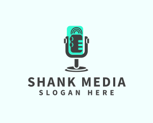 Podcast Media Mic logo design