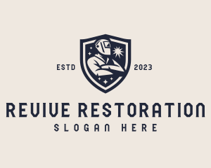 Restoration Welding Shield logo