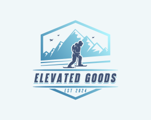 Survival Mountain Snowshoeing logo design