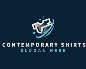 Shirt Clean Wash Laundry logo design