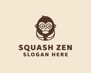 Monkey Boss Businessman logo design