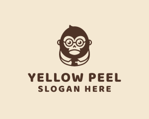 Monkey Boss Businessman logo design