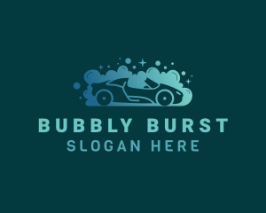 Vehicle Bubble Wash  logo design