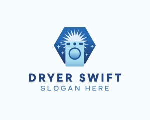 Washing Machine Laundromat logo design