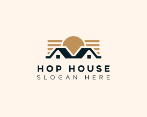 Housing Roof Construction  logo design