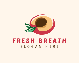 Fresh Peach Fruit logo design