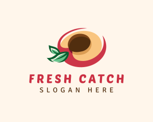 Fresh Peach Fruit logo design