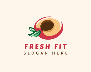 Fresh Peach Fruit logo design