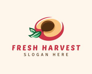 Fresh Peach Fruit logo design