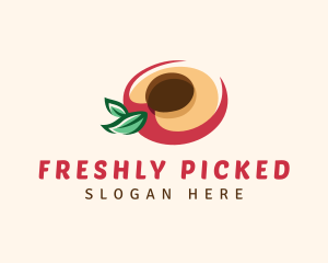 Fresh Peach Fruit logo design