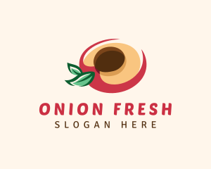 Fresh Peach Fruit logo design