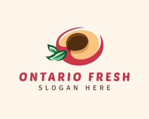 Fresh Peach Fruit logo design