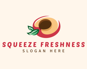 Fresh Peach Fruit logo design