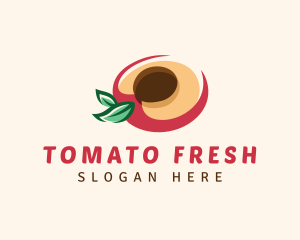 Fresh Peach Fruit logo design