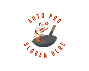 Spicy  Wok Cooking Logo