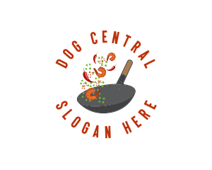 Spicy  Wok Cooking logo design