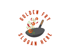 Spicy  Wok Cooking logo design