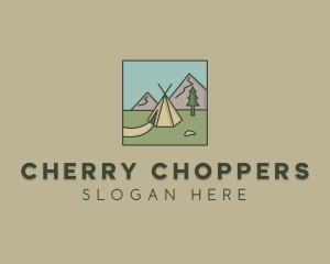 Teepee Outdoor Camping logo design