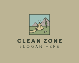 Teepee Outdoor Camping logo design