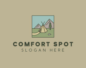 Teepee Outdoor Camping logo design