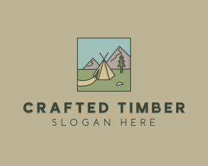 Teepee Outdoor Camping logo design