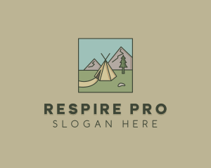 Teepee Outdoor Camping logo design