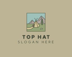 Teepee Outdoor Camping logo design