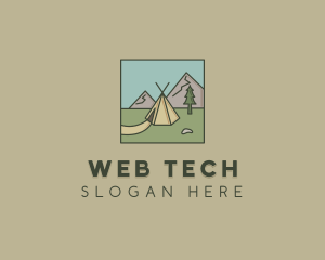 Teepee Outdoor Camping logo design