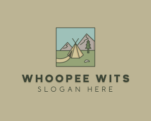 Teepee Outdoor Camping logo design