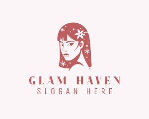 Floral Babe Woman Hair  logo