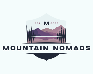 Mountain Adventure Campsite logo design