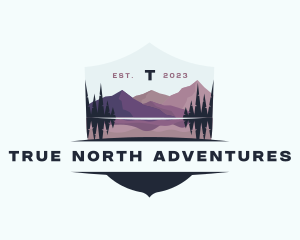 Mountain Adventure Campsite logo design