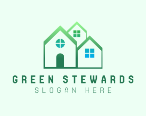 Green House Real Estate logo design