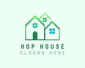 Green House Real Estate logo design