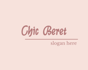 Chic Script Stylish logo design