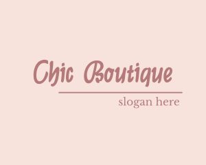 Chic Script Stylish logo design