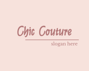 Chic Script Stylish logo design