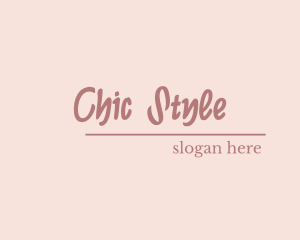 Chic Script Stylish logo