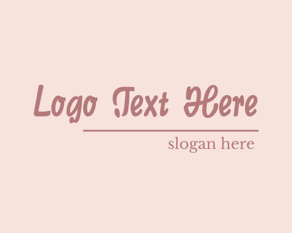 Script logo example 4