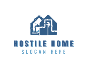 Home Pipe Plumbing logo design